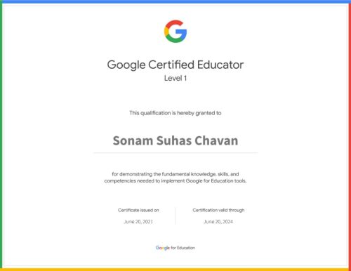 GCE Certificate