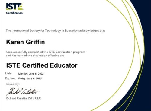 ISTE Certificate
